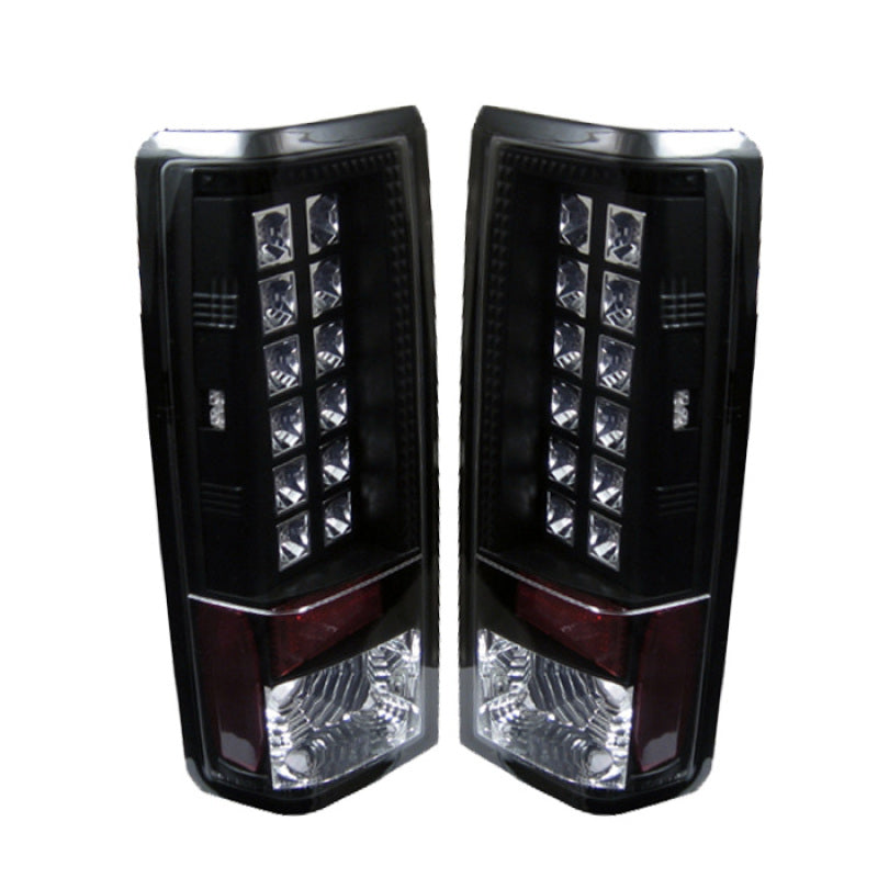 Spyder Chevy Astro and GMC Safari LED Tail Lights in Black - Part Number ALT-YD-CAS85-LED-BK