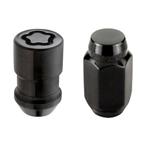 McGard 6 Lug Cone Seat Wheel Installation Kit with Locks for M12x1.5 Thread - Black