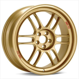 Enkei RPF1 18x9.5 Inch Gold Alloy Wheel with 5x114.3 Bolt Pattern and 38mm Offset