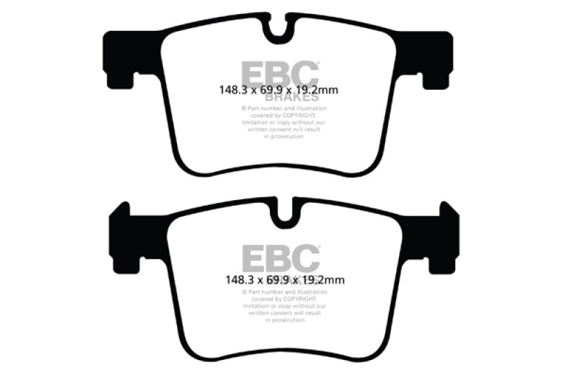 EBC Ultimax OEM Replacement Front Brake Pads for BMW X3 2.0 Turbo (F25) * Part No. ebcUD1561