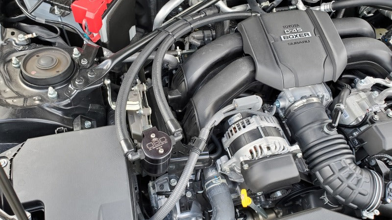 J&L JLT3117P-B 3.0 Passenger-Side Oil Separator, Black Anodized for 2022-2024 Subaru BRZ and Toyota GR86 2.4L