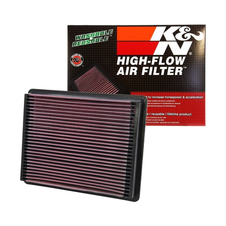 K&N Engineering 33-2135 High-Flow Reusable Air Filter for Cadillac Escalade, Chevy Suburban, GMC Yukon XL