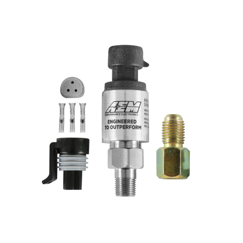 AEM 6.5 Bar MAP and 100 PSIG Stainless Steel Pressure Sensor Kit