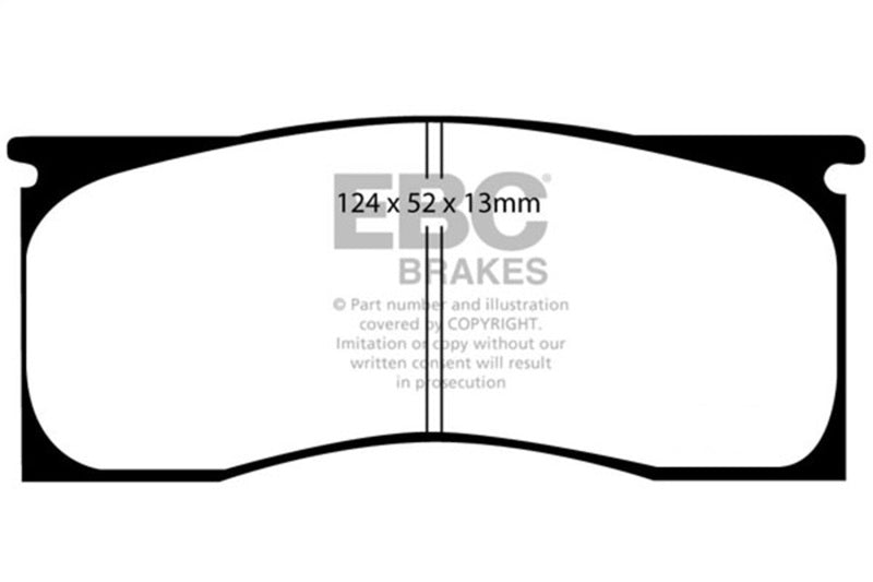 EBC DP41157R Yellowstuff Front Brake Pads for 1965-1969 Dodge Dart and Select Classic Vehicles