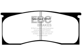 EBC DP41157R Yellowstuff Front Brake Pads for 1965-1969 Dodge Dart and Select Classic Vehicles