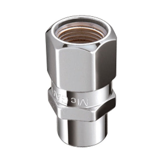 McGard Chrome Drag Racing Short Shank Lug Nut Set (1/2-20 Thread, 4 Pack) - Safe, Durable Wheel Fasteners
