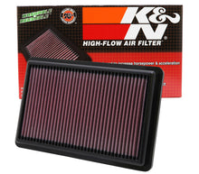 Load image into Gallery viewer, K&amp;N Engineering 33-2454 High-Flow Reusable Air Filter for Acura MDX and ZDX (2010-2014)