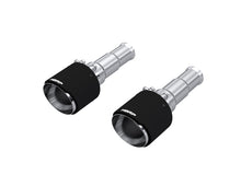 Load image into Gallery viewer, MBRP Carbon Fiber Exhaust Tips for Ram 1500 2019-2020 – Dual Wall, Angle Cut, 3-inch Inlet, 5-inch Outlet, Pair