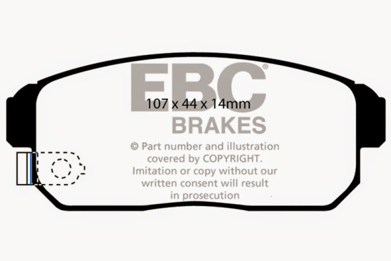EBC Bluestuff NDX Rear Brake Pads for Mazda RX-8 2004-2011
