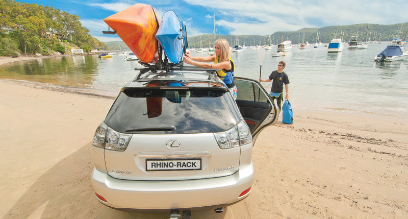 Rhino-Rack Folding J Style Kayak Carrier Extension Pair for S512 Roof Racks