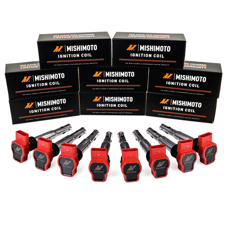 Mishimoto VW/Audi 06-08 Four Cylinder Ignition Coil Set - High-Performance Replacement for Turbocharged Engines