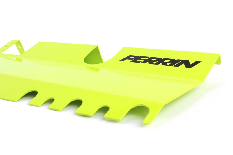 Perrin Performance Neon Yellow Radiator Shroud with OEM Intake Scoop for 2015-2021 Subaru WRX/STI