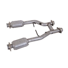 Load image into Gallery viewer, BBK Performance 96-04 Mustang 4.6 GT / Cobra Short Mid H Pipe with Catalytic Converters - 2.5 Inch Diameter, Part #BBK1538