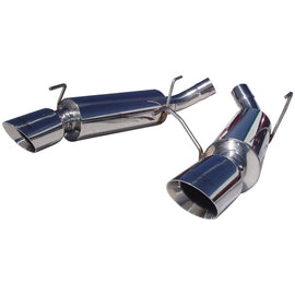 MBRP Armor Pro Series Dual Mufflers Axle Back Exhaust System for Ford Mustang 2005-2010 – T304 Stainless Steel, 2.5 Inch with 4-Inch Tips