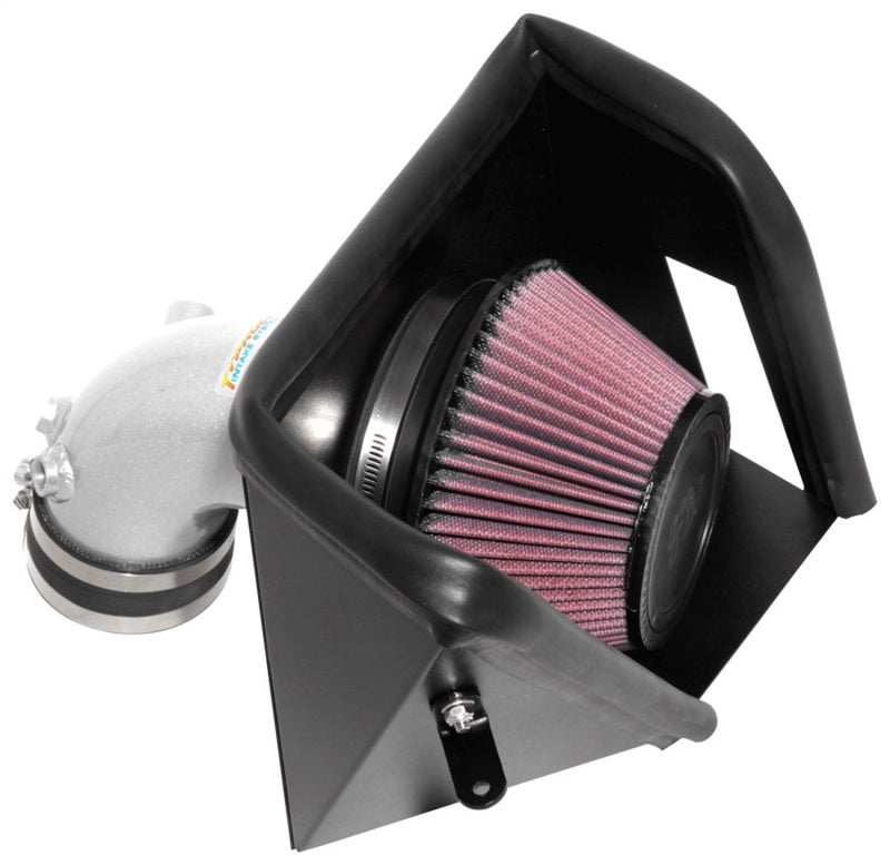 K&N Engineering Part Number KN69-5320TS Silver Typhoon Short Ram Intake for Kia Stinger 2.0L Turbo and Genesis G70 2.0L