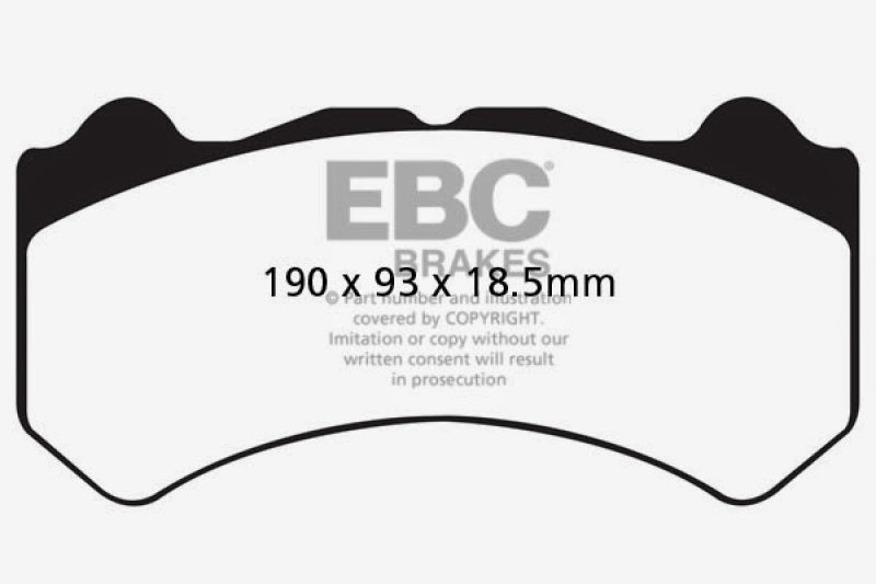 EBC Yellowstuff Front Brake Pads for Nissan GT-R R35 | High-Performance Street and Track Use