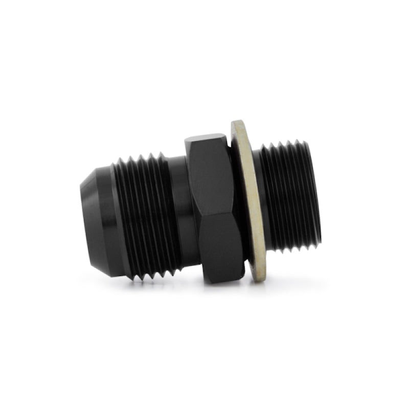 Mishimoto Sandwich Plate Fitting M20 x -10AN Black Anodized Aluminum