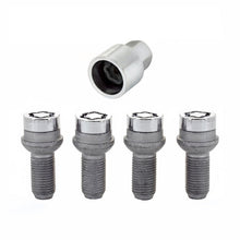 Load image into Gallery viewer, McGard Wheel Lock Bolt Set - Radius Seat, M14 x 1.5 Thread, 4 Pieces with Key for Mercedes-Benz Vehicles