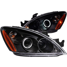 Load image into Gallery viewer, ANZO 2004-2007 Mitsubishi Lancer Projector Headlights with Halo - Black Housing, CCFL, Clear Lens - Pair