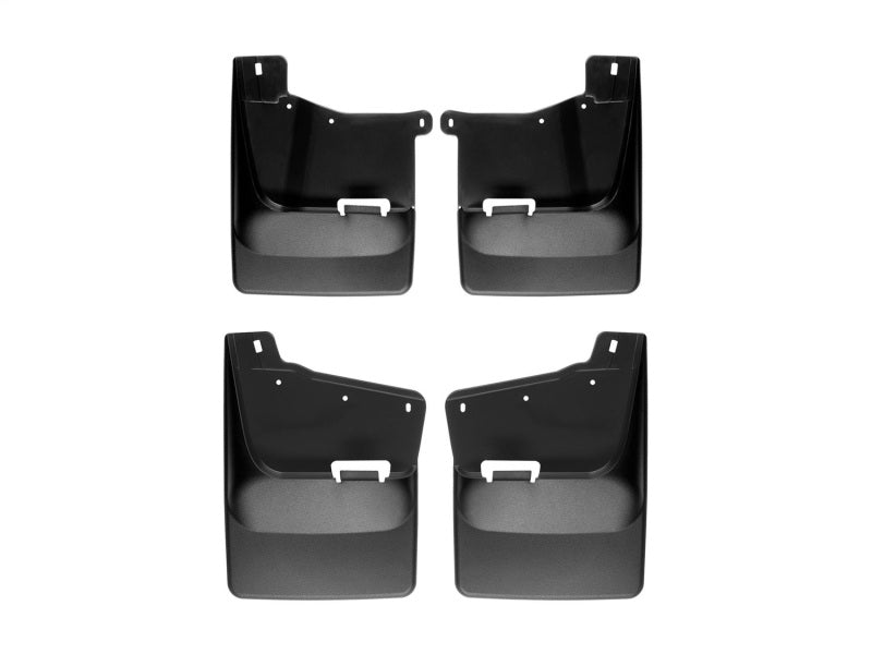 WeatherTech DigitalFit No-Drill MudFlap Kit, Black, for 2020 Chevrolet Silverado 2500HD/3500HD Without OE Splash Guards - WET110118-120118