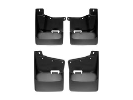 WeatherTech DigitalFit No-Drill MudFlap Kit, Black, for 2020 Chevrolet Silverado 2500HD/3500HD Without OE Splash Guards - WET110118-120118