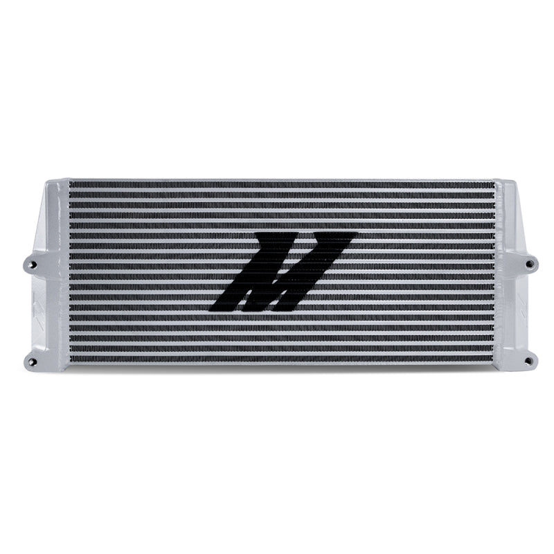 Mishimoto Heavy-Duty 17-Inch Oil Cooler with Same-Side Outlets - Silver