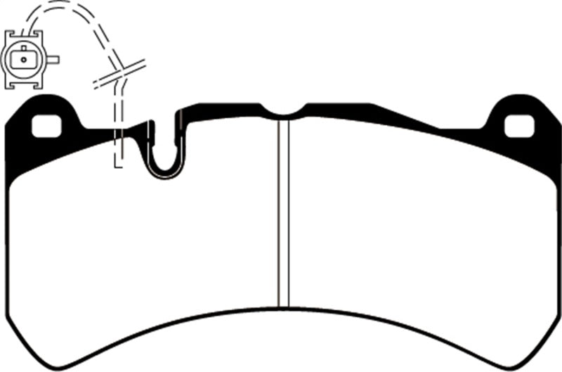 EBC Brakes Yellowstuff Front Brake Pads for Maserati Ghibli and Quattroporte (Part No. EBCDP42355R)