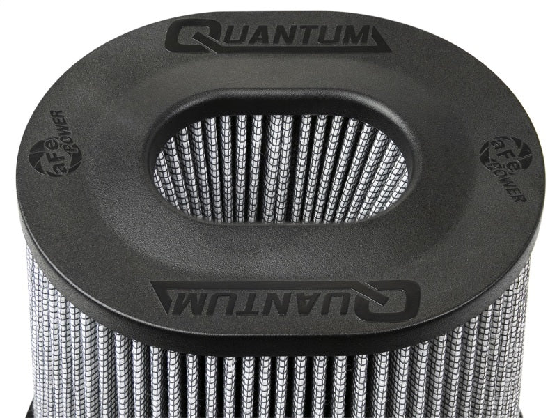 aFe Quantum Pro DRY S Air Filter with Inverted Top * 5-inch Flange, 8-inch Height for Quantum Series Cold Air Intake Systems