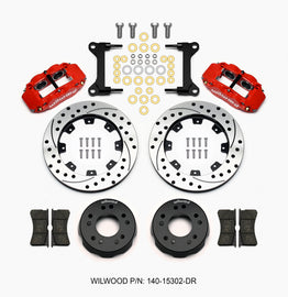 Wilwood Narrow Superlite 6R Front Brake Kit with 12.19-inch Drilled Rotors for Chevrolet C10 1975-1977