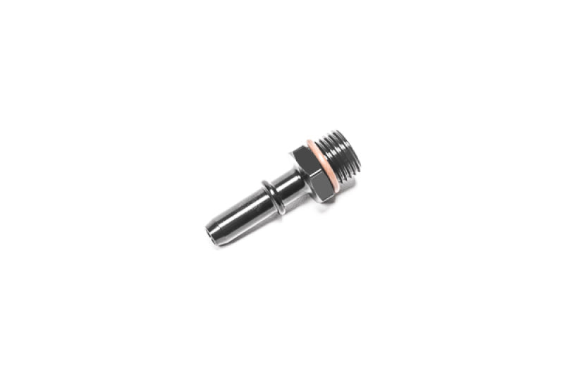 Radium Engineering 6AN ORB Male to 5/16 Inch SAE Quick Connect Adapter - Short Configuration