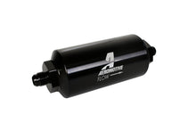 Load image into Gallery viewer, Aeromotive AN-06 In-Line Fuel Filter with 10 Micron Microglass Element - Bright Dip Black Finish