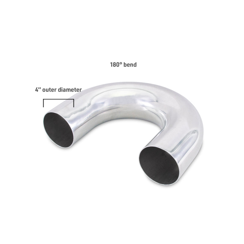 Mishimoto Universal Aluminum Intercooler Tubing 4-inch OD - 180 Degree Bend