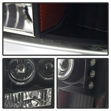 Load image into Gallery viewer, Spyder Ford F250 Super Duty 1999-2004 Projector Version 2 LED Halo Headlights - Black Smoke