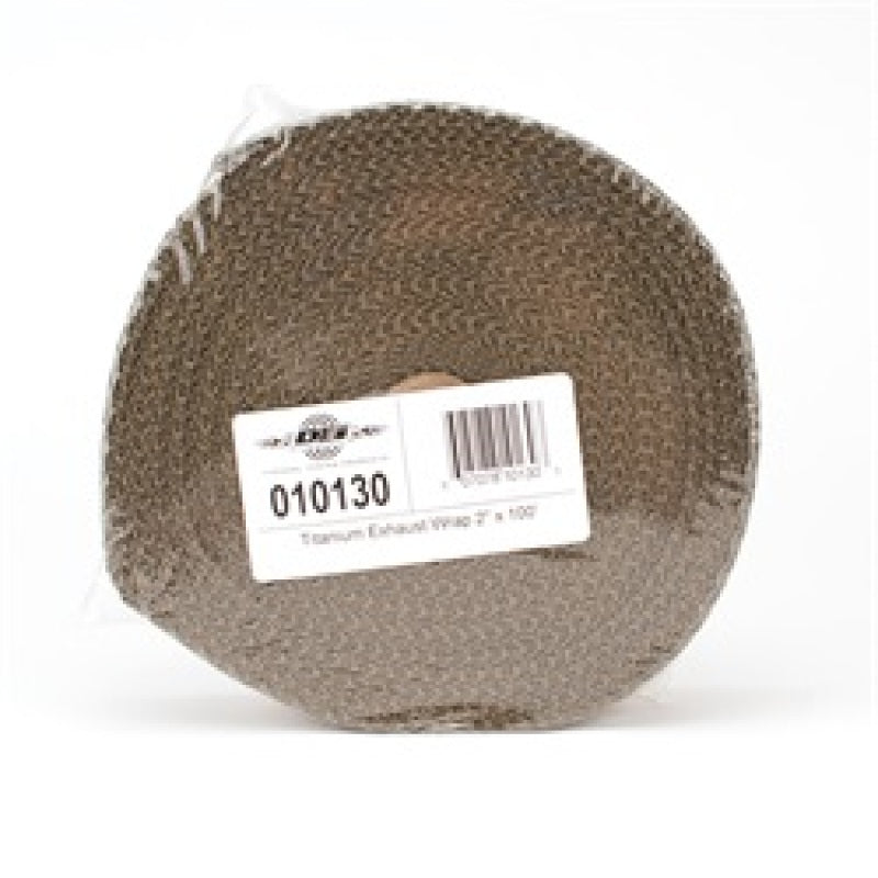 DEI Titanium Exhaust Wrap 2 inch x 100 ft - High-Performance Thermal Insulation for Automotive and Motorcycle Applications