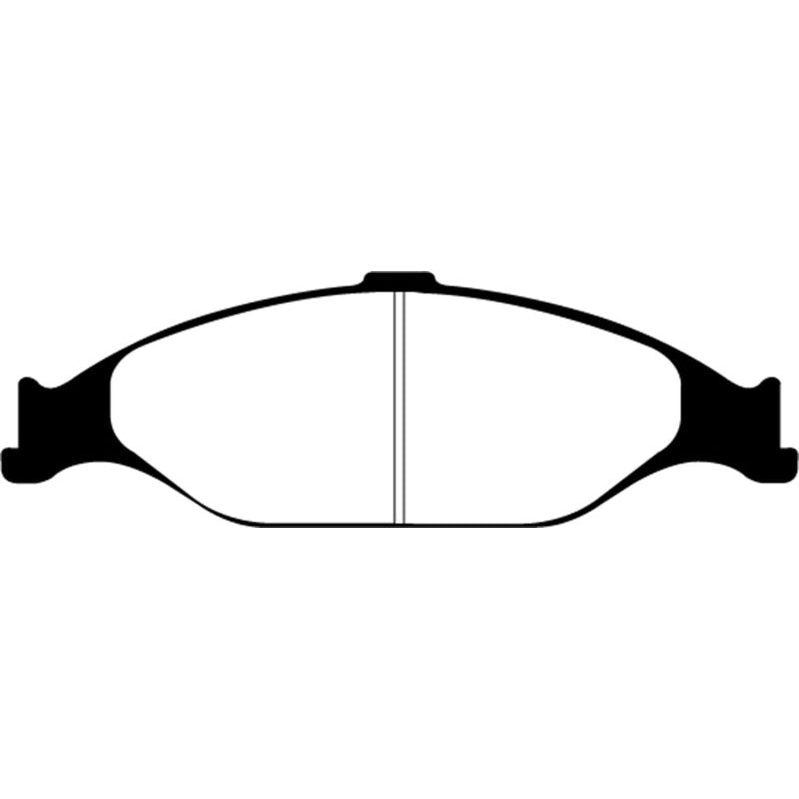 EBC Yellowstuff Front Brake Pads for 2001-2004 Ford Mustang - High-Performance Street and Track Use