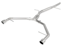 Load image into Gallery viewer, aFe MACH Force-Xp 3 Inch to 2.5 Inch Stainless Steel Axle-Back Exhaust System for 2017-2019 Audi A4 (B9) with 2.0L Turbo Engine - Polished Finish