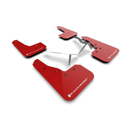 Rally Armor UR Mud Flap Set for 2022-2023 Honda Civic with White Logo and Red Accents