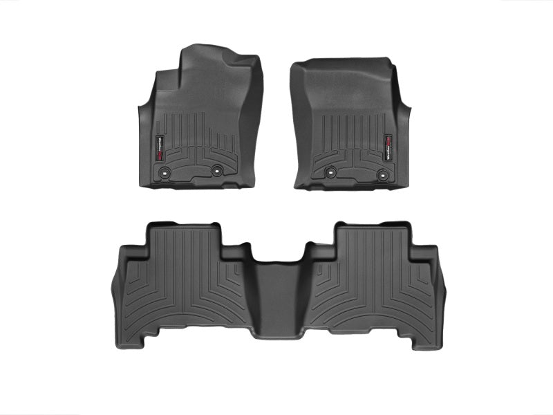 WeatherTech FloorLiner DigitalFit for Toyota 4Runner 2013-2015, Front and Rear, Black Part Number wet444931-442862