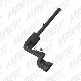 MBRP Armor BLK Series Cat Back Exhaust System for Ford F-150 (2009-2014) with 4.5 inch Tips and Black Coating