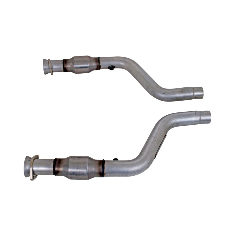 BBK Performance 1796 Short Mid X Pipe with Catalytic Converters for 2005-2008 Dodge Ram 1500 and 2007-2015 Dodge Challenger/Charger with Long Tube Headers