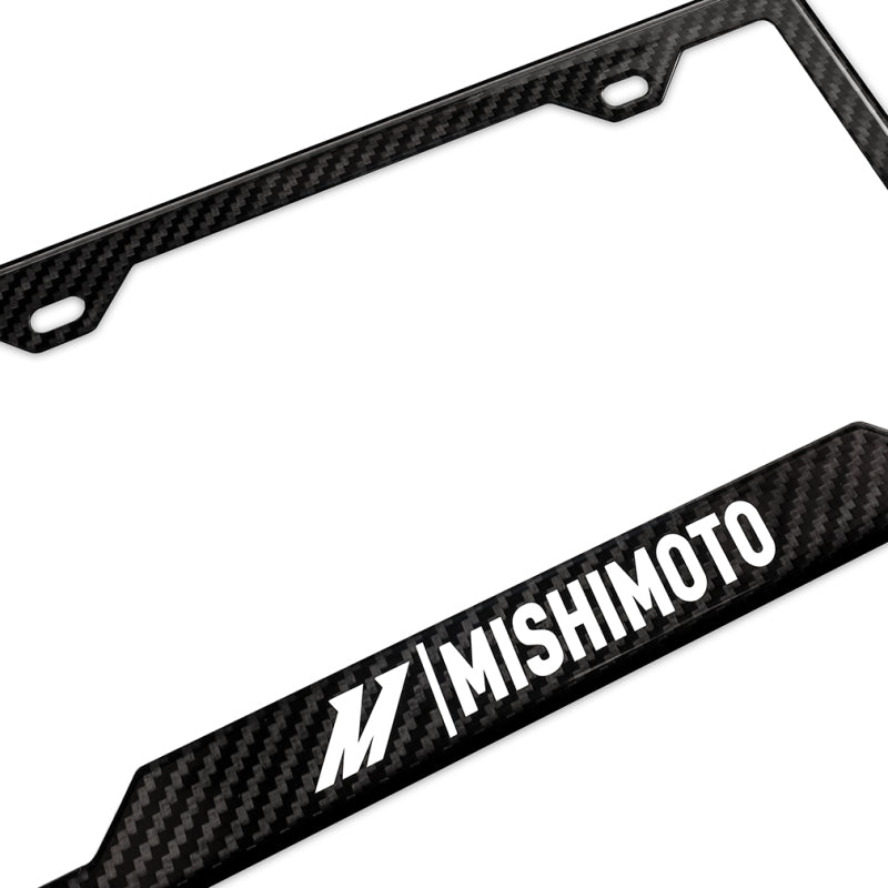 Mishimoto Carbon Fiber License Plate Frame - Gloss Finish