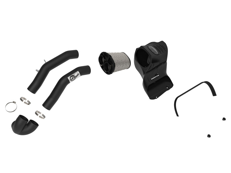 aFe Momentum XP Pro DRY S Cold Air Intake System for Ford F-150 2015-2016 with Black Aluminum Tubes
