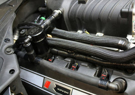 J&L 3.0 Passenger-Side Oil Separator JLT3020P-B for 2011-2017 Ford Mustang GT, Black Anodized