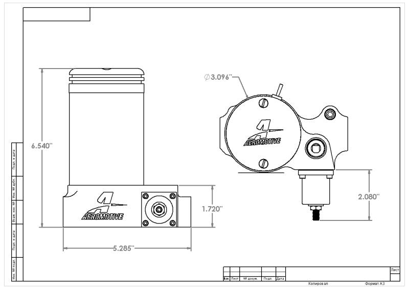 Aeromotive A2000 Drag Race Carbureted Fuel Pump * High-Flow Fuel Delivery for Performance Vehicles