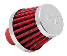 Load image into Gallery viewer, K&amp;N Engineering 62-1600RD Crankcase Vent Filter with Chrome Top and Base for Classic and Racing Applications