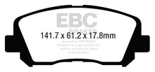 Load image into Gallery viewer, EBC Yellowstuff Front Brake Pads for Chrysler 200 2.4 * High-Performance Street and Track Use