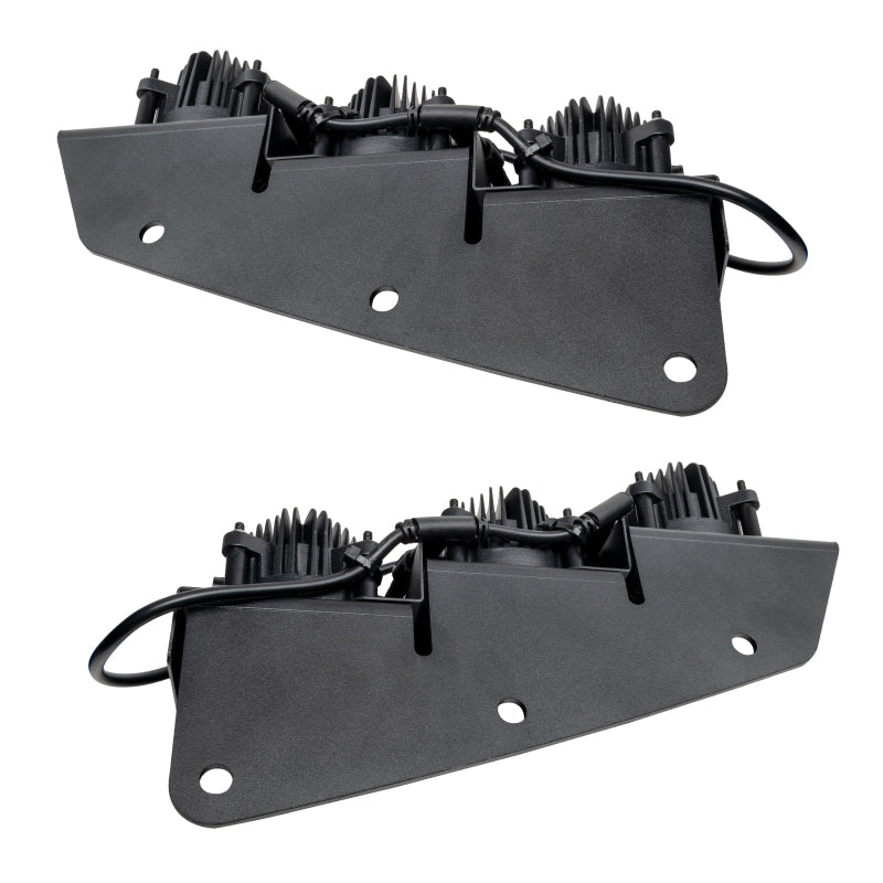 Oracle Lighting Ford Bronco Triple LED Fog Light Kit for Steel Bumper - Part #orl5890-005