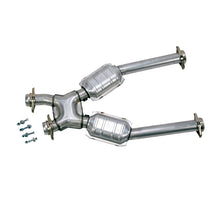 Load image into Gallery viewer, BBK 96-04 Mustang 4.6 GT / Cobra Short Mid X Pipe with Catalytic Converters - 2.5 inch for Long Tube Headers