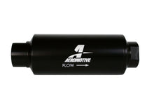 Load image into Gallery viewer, Aeromotive In-Line Marine Filter with 10 Micron Microglass Element * AN-12 ORB Port, Black Hard-Coat Finish
