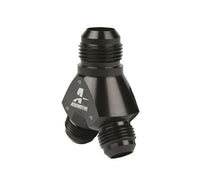Load image into Gallery viewer, Aeromotive Y-Block AN-12 to Dual AN-10 Fuel Line Adapter - Part Number aer15678